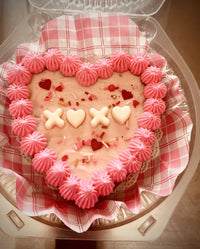 Valentine’s Sourdough Chocolate Chip Cookie Cake